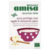 Amisa Organic Gluten Free Pure Porridge Oats Apple & Cinnamon Spice - 300g view 1