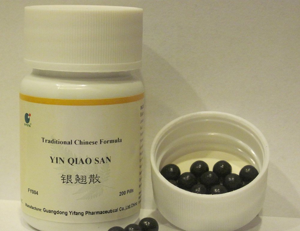 Yin Qiao San - Honeysuckle & Forsythia Formula, for Cold Relief, 200 Pills, (E-Fong)
