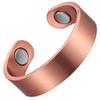 Earth Therapy - Elegant Women or Men's Ring Band in Solid Copper | Magnetic Therapy Ring (1) view 1