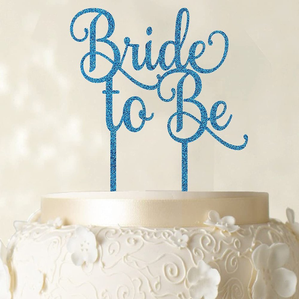 Bride To Be Wedding Cake Topper Custom Glitter Cake Topper Wedding Cake Decoration Available 6"-7" Inches Wide