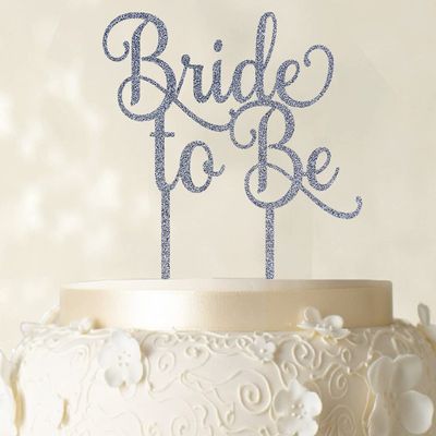 Bride To Be Wedding Cake Topper Custom Glitter Cake Topper Wedding Cake Decoration Available 6"-7" Inches Wide