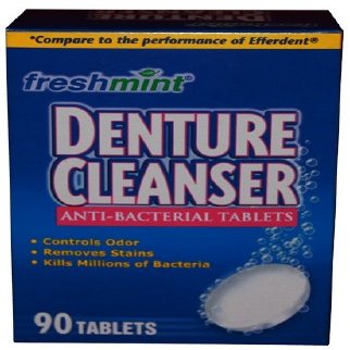 Denture Cleanser Tablets, Blue, Compared to the Performance of Efferdent, 90/bx, 24 bx/cs (Made in USA)