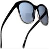 SAMBA SHADES Bifocal Sun Readers Fashion Reading Sunglasses with Black and Transparent Frame, Grey Lens, 2.25 Magnification for Men and Women view 1