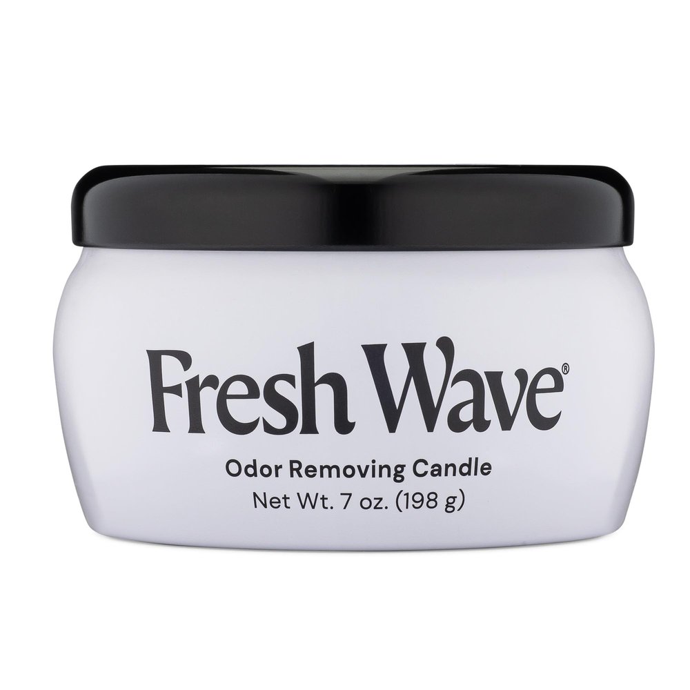 Fresh Wave Odor Removing Candle, 7 oz. | Safer Odor Relief | Burns at Least 30 Hours | Natural Plant-Based Odor Eliminator | Odor Absorbers for Home | Clean-Burning Soy
