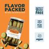 Ay Cukarambas - Spicy Dill Pickle Spears with Garlic, Jalapeo - Gourmet Hot Pickles for Sandwiches, Snacking - non-GMO, Kosher, Gluten-Free 24oz Jar (6-pack) view 3