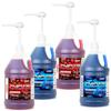 Sno-Cone Syrups - Four Gallons with Pumps (Blue Raspberry-Blue Raspbery-Cherry-Cherry) view 1