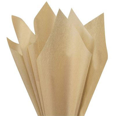 A1 Bakery Supplies Desert Tan Tissue Paper 15" x 20" 100 Sheets Premium Tissue Paper