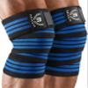 Mava Sports Knee Wraps (Pair) for Men & Women | Ideal for Cross Training, WODs, Gym Workouts, Weightlifting, Fitness & Powerlifting | Knee Straps for Squats | 72" Compression & Elastic Support view 1