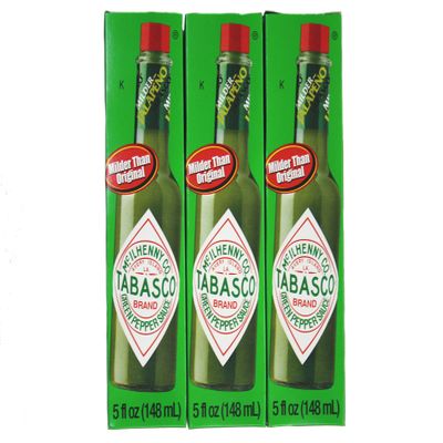 Tabasco Brand Green Jalapeno Pepper Sauce Pack of 3
