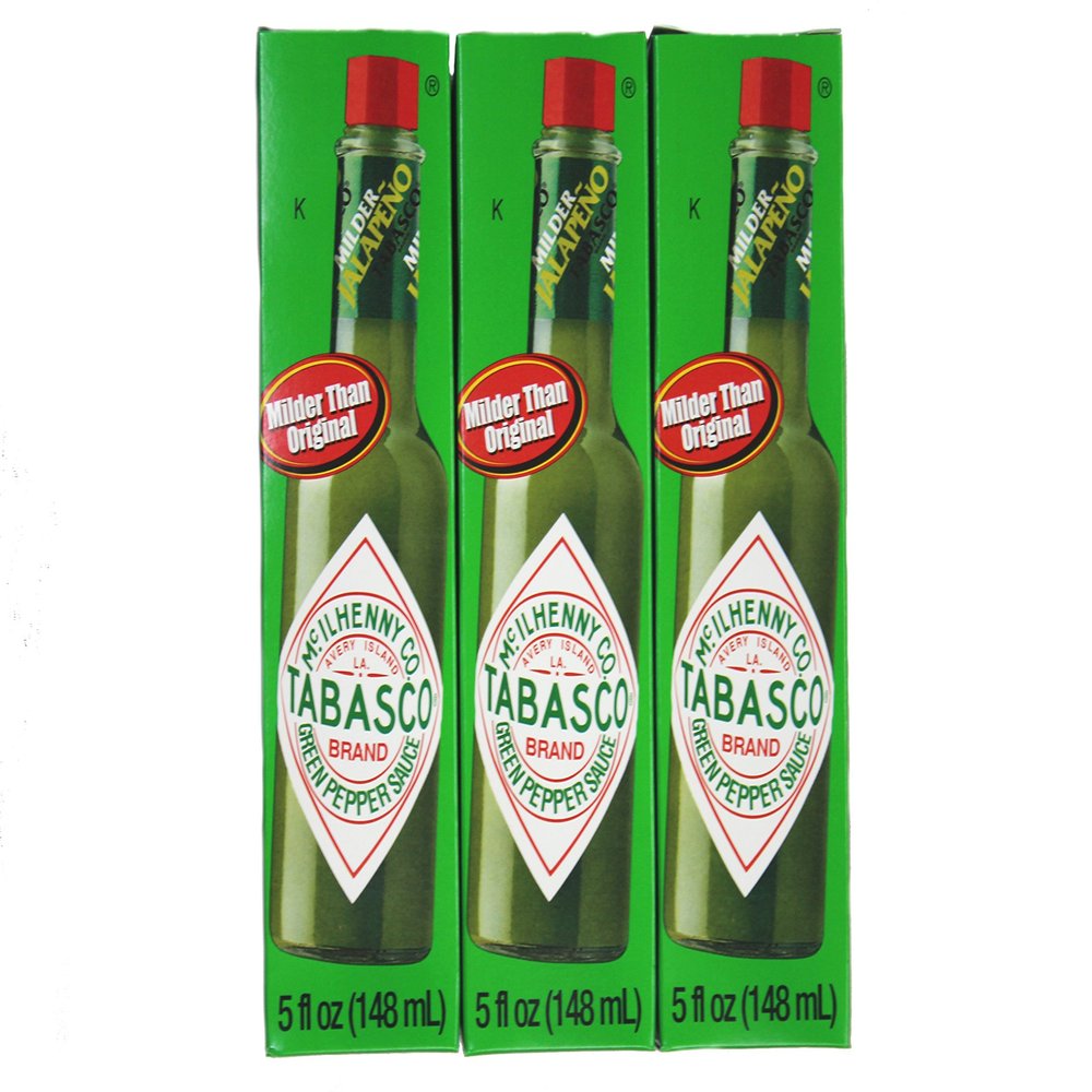 Tabasco Brand Green Jalapeno Pepper Sauce Pack of 3