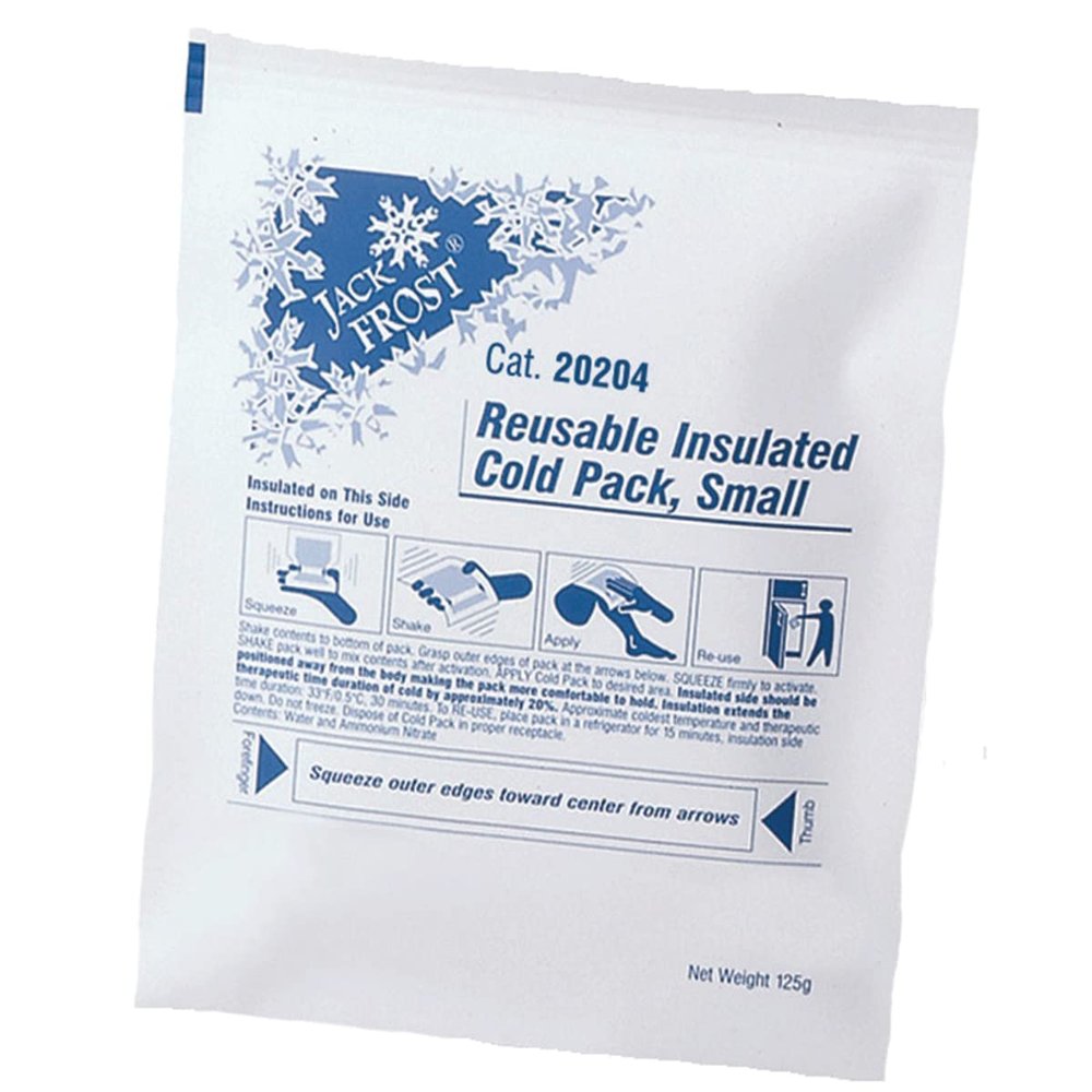 Cold Pack, Instant, Junior, Insulated One Side, 5" x 7", Reusable 24 pk