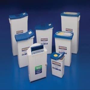 8850 - Container with Hinged Lid - PharmaSafety Sharps Disposal Containers, Covidien - Case of 10