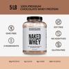 NAKED Whey Protein Supplement Powder, Chocolate, GMO Free, Soy Free, Gluten Free Aid Muscle Growth and Recovery 60 Servings, 5 Ib view 3