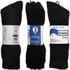 12 Pairs of Yacht & Smith Men's Value Pack of Ring Spun Cotton Crew Diabetic, Nephropathy Socks view 3