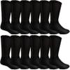 12 Pairs of Yacht & Smith Women Value Pack of Ring Spun Cotton Crew Diabetic, Nephropathy Socks view 1