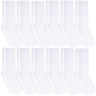12 Pairs of Yacht & Smith Women Value Pack of Ring Spun Cotton Crew Diabetic, Nephropathy Socks
