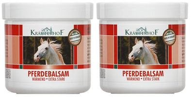 Kruterhof Horse Balsam, Extra Strong, 2 Packs of 250 ml = 500 ml