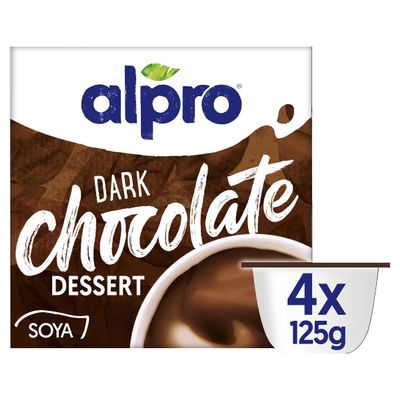Alpro Devilishly Dark Chocolate Soya Dessert U.H.T, 500 g