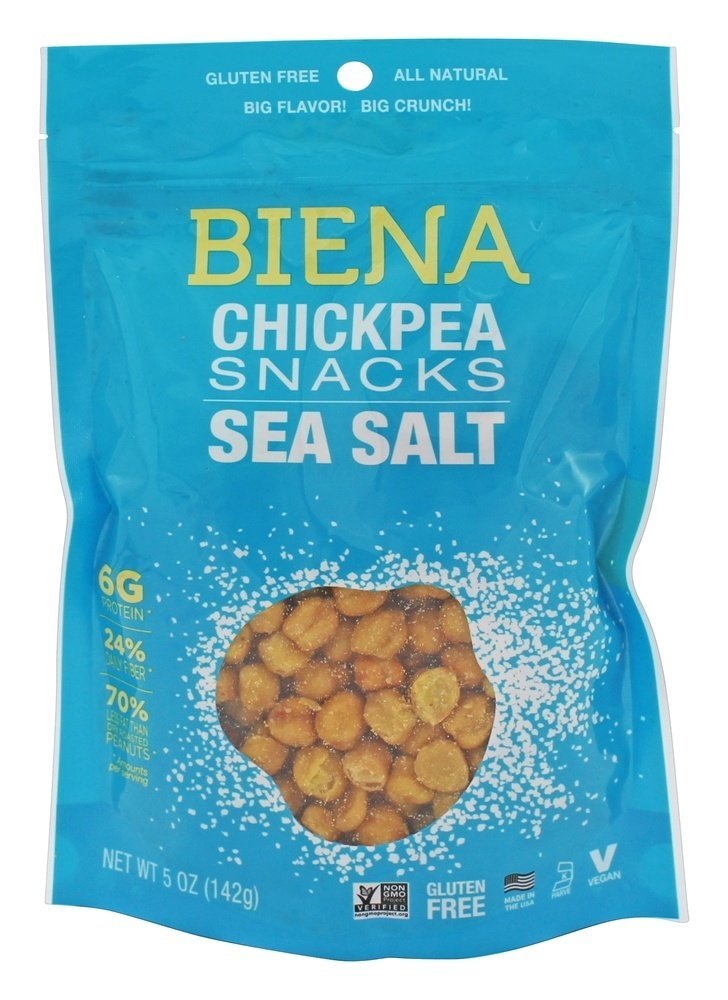 Biena - Gluten Free Chickpea Snacks Sea Salt - 5 oz(pack of 2)