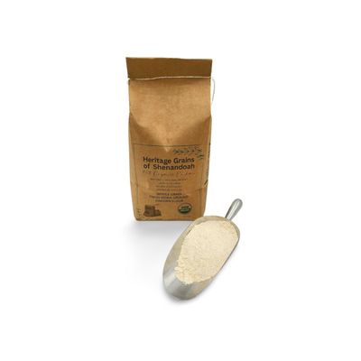 Organic Whole Grain Einkorn Flour, Fresh Stone-Ground & USA Grown, Heritage Grains of Shenandoah- great for gluten issues (Fresh Ground Flour, 50 lb.)