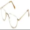 Readers The Lynwood Unisex Half Moon Half Frame 2.00 Gold view 1