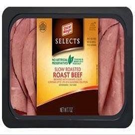 OSCAR MAYER SELECTS LUNCH MEAT COLD CUTS SLOW ROASTED ROAST BEEF 7 OZ PACK OF 3