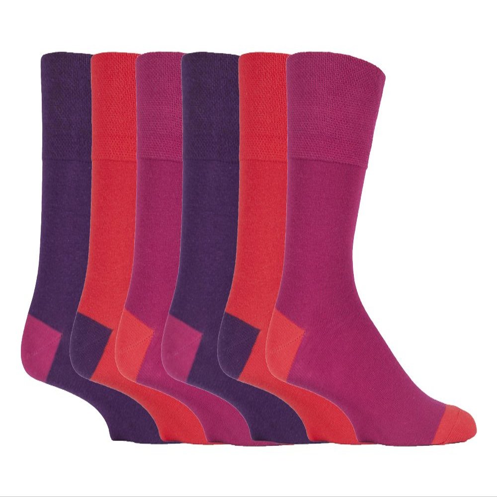 Gentle Grip - 6 Pairs Mens non elastic diabetic socks 7-12 (MGG91)