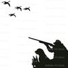 3" Round - Duck Hunting - Edible Cake/Cupcake Party Topper - D20437 view 1