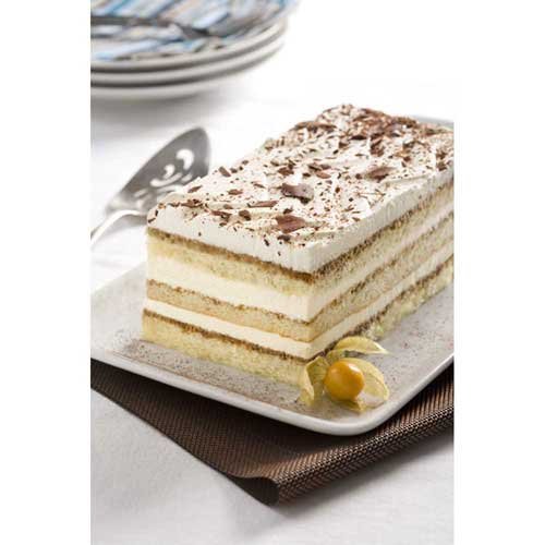 The Original Cakerie Supersize Tiramisu Layer Cake 6 Cut, Dessert Cake, Half Sheet, 174 Ounce -- 2 per case.