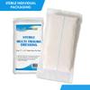 Primacare WT-7705-CS Pack of 25 First Aid Sterile Multi Trauma Gauze Pad Dressing for Stopping Heavy Bleeding in Large Open Wounds, Treating Lacerations and Piercing Injuries, 30" x 12", White view 3