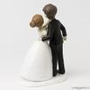 Mopec Y971  Figure Cake Topper, Wedding Couple Kissing, 21 cm, Off White view 2