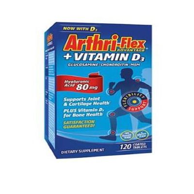 21st Century Arthri-Flex Glucosamine & Chondroitin MSM Advantage Tablets 120 Count (2 Pack)