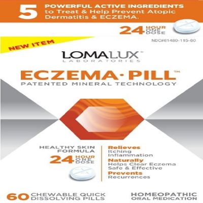 Loma Lux Laboratories Acne Eczema - Chewable - Quick Dissolving - 60 Count