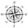 1/8 Sheet - Old Compass Birthday - Edible Cake/Cupcake Party Topper - D20519 view 1