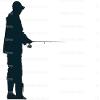 1/8 Sheet - Fisherman Fishing Birthday - Edible Cake/Cupcake Party Topper - D20531 view 1