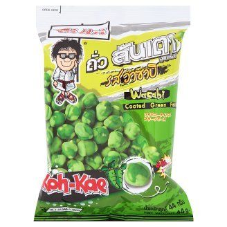 Koh-Kae Wasabi Flavoured Coated Green Peas (44g , 4pcs) , Nut Snack , Snack , By Thaidd