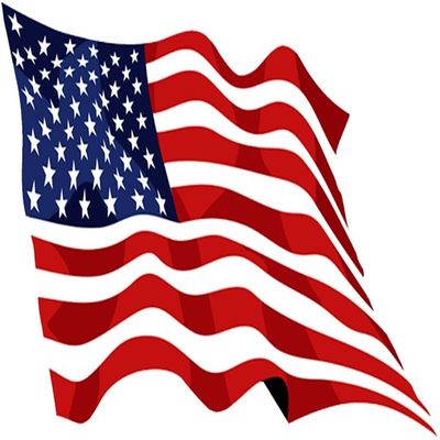 3" Round - American Flag 4th of July - Edible Cake/Cupcake Party Topper - D20565
