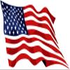 3" Round - American Flag 4th of July - Edible Cake/Cupcake Party Topper - D20565 view 1