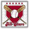 3" Round - Baseball All-Stars Birthday - Edible Cake/Cupcake Party Topper - D20599 view 1