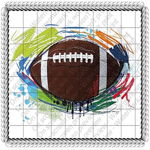 1/8 Sheet - Football Birthday - Edible Cake/Cupcake Party Topper - D20604