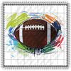 1/8 Sheet - Football Birthday - Edible Cake/Cupcake Party Topper - D20604 view 1