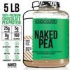 NAKED Nutrition Chocolate Pea Protein Isolate - 5Lb Bulk, Plant Based, Vegetarian & Vegan Protein. Easy to Digest, Non-GMO, Gluten Free, Lactose Free, Soy Free view 3
