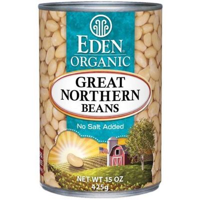 EDEN Great Northern Beans Organic 15 Ounce (Pack of 4) WLM