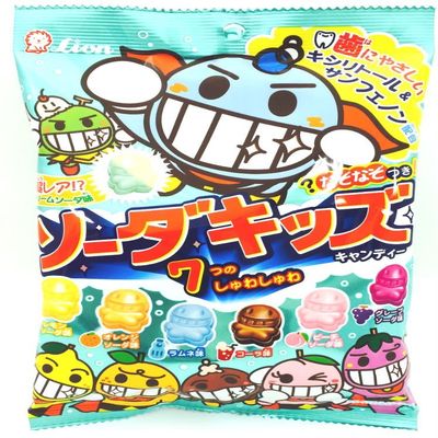 LION Soda Kids Kiechau Kawaii Little Human-Shape Fruit Soda Candy
