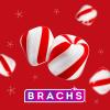 Brach's Bobs Sweet Stripes Soft Peppermint Candy, Individually Wrapped Pieces, 3.9 lb Tub (350 Count) view 2