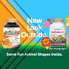 NaturesPlus Animal Parade Gold Children's Multivitamin - Assorted Cherry, Orange & Grape Flavors - 120 Animal-Shaped Chewable Tablets, Pack of 2 - Vegan, Gluten Free - 120 Total Servings view 2