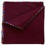 summer & sage, Boho Infant Massage Multi-use Kit, Large, Maroon, Cream Feathers view 2