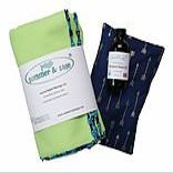 summer & sage, Boho Infant Massage Multi-use Kit, Large, Lime Green, Navy Arrows