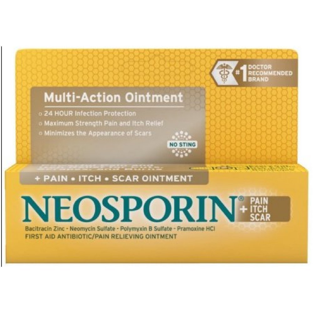 Neosporin Pain/Itch/Scar Multi-Action Ointment, 0.5 Ounce (6 Pack)