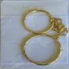 24 Hours AA Serenity Prayer Medallion Keychain Chip Holder Gold Plated view 3